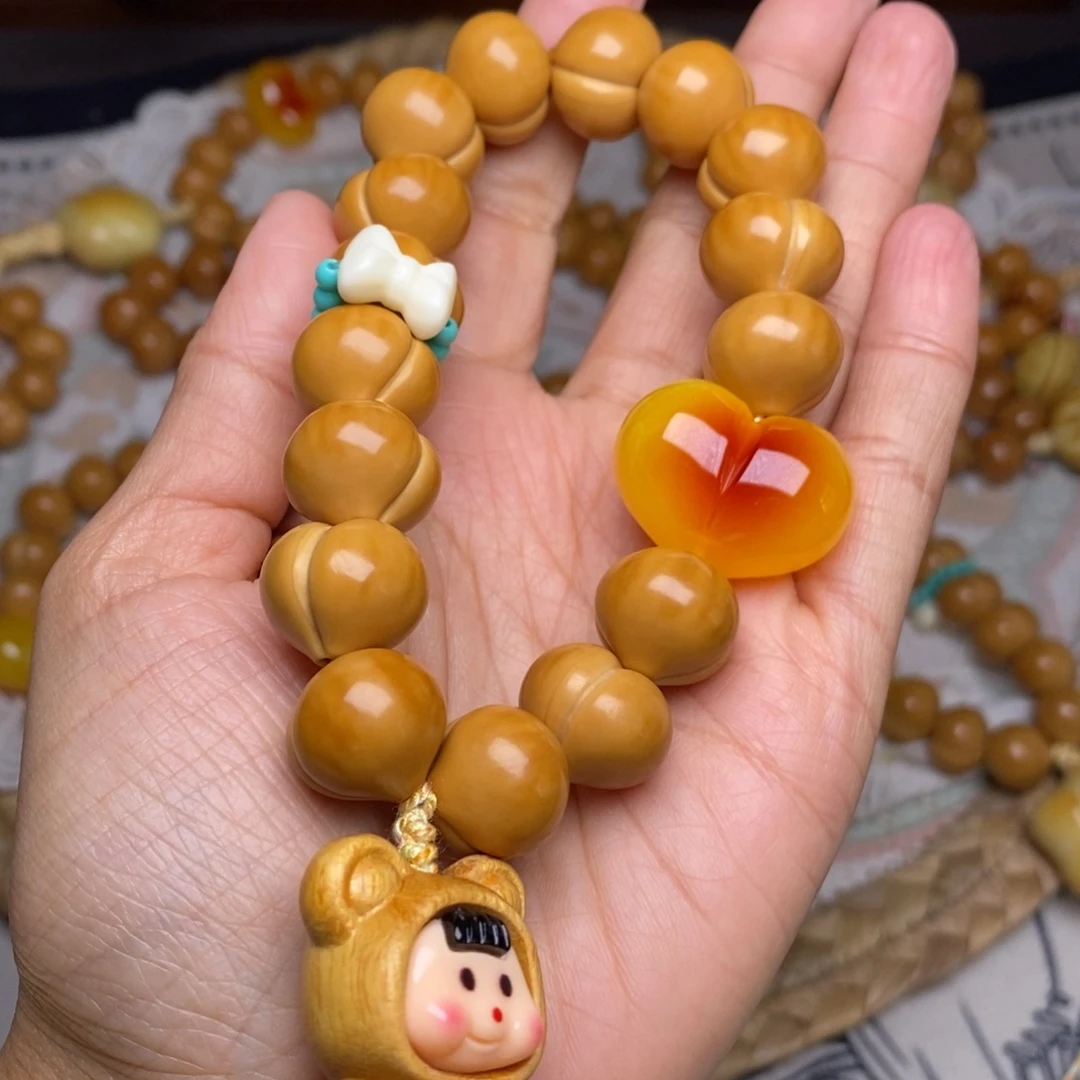 猴头核桃吊坠屁桃15加