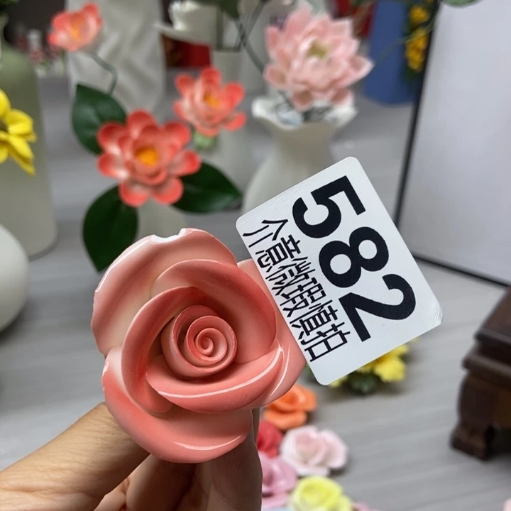 陶瓷手工制作陶瓷花