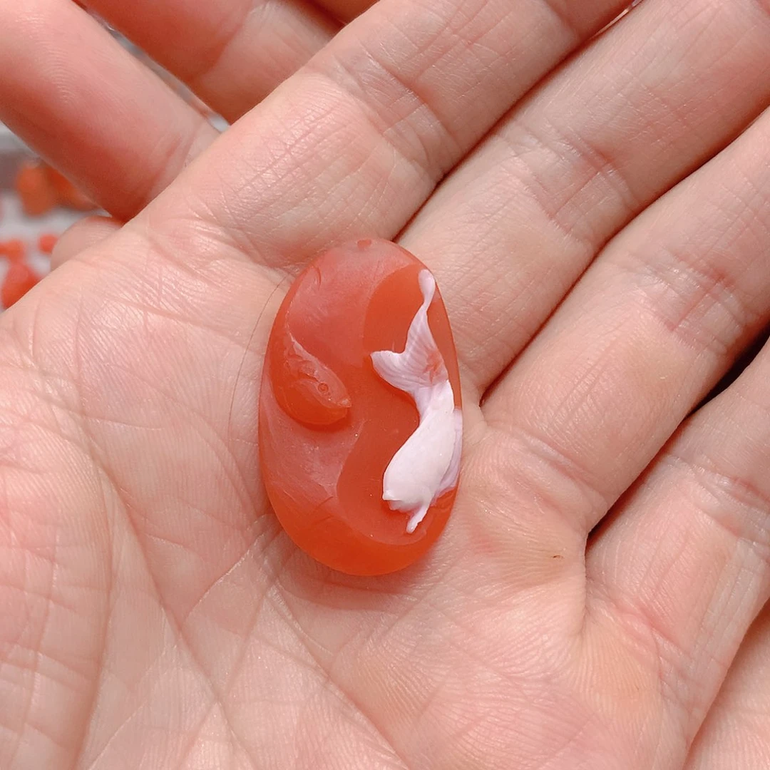 南红玛瑙吊坠(不含链)未镶嵌胡*圈