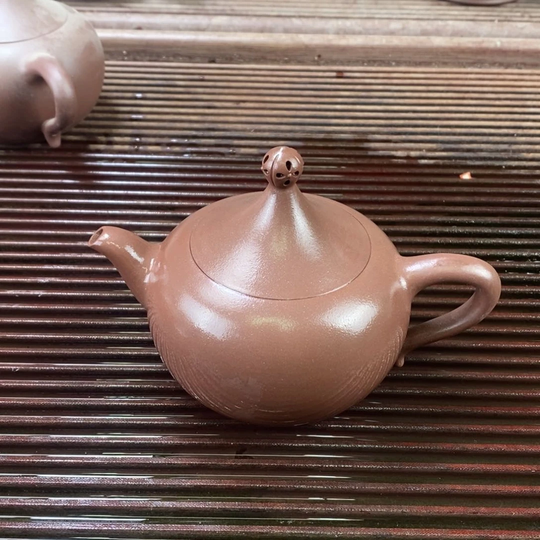 紫砂茶壶怡*白定5 陈浩 滴水之恩 紫泥