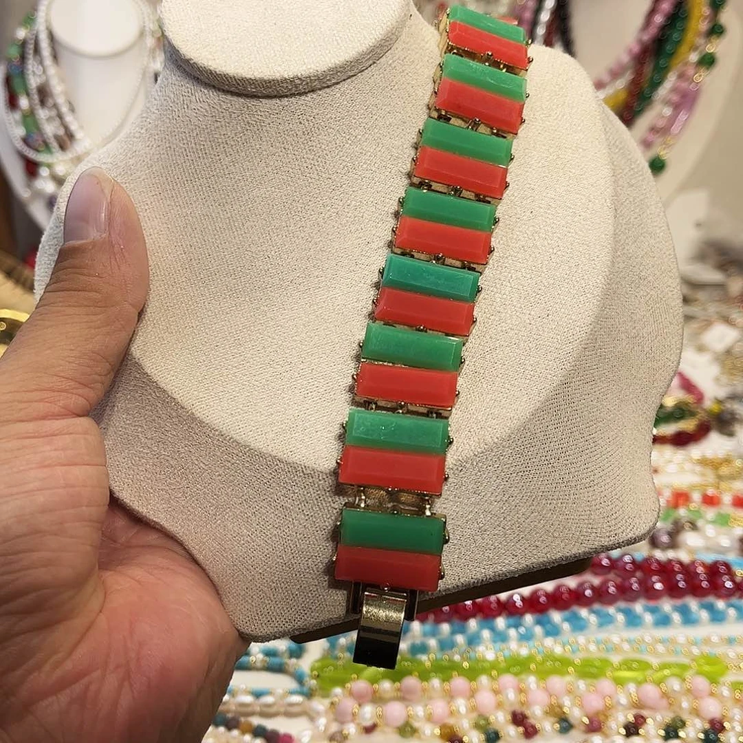 花岗石纯铜锡合金纯铜手链时尚潮流休闲