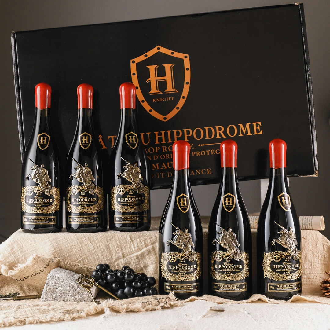 法国莫利圣骑士干红葡萄酒18度750ml*6