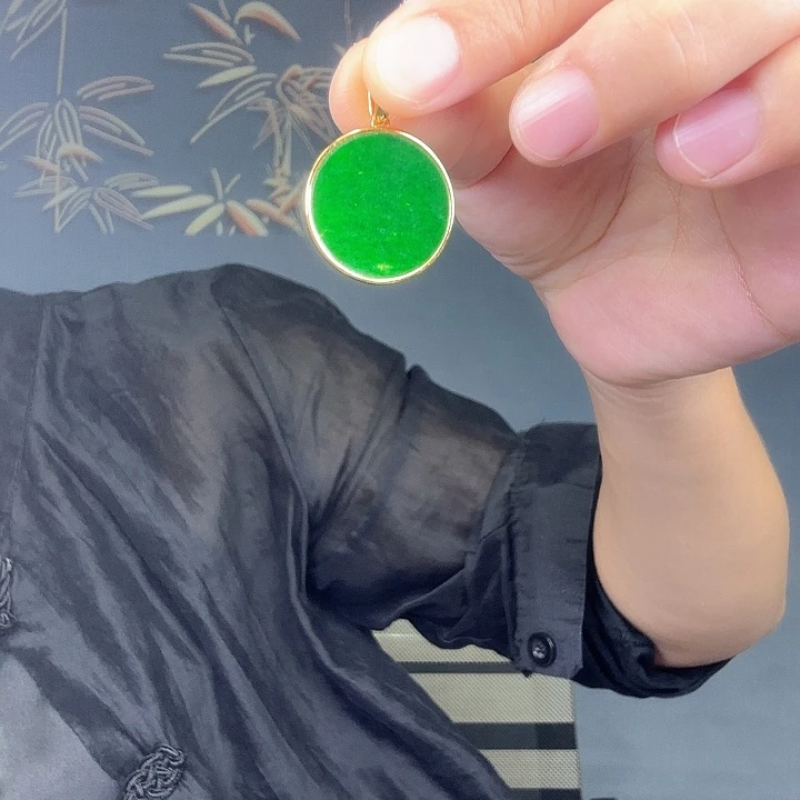 风****翡翠银S925镶嵌吊坠(不含链)特价