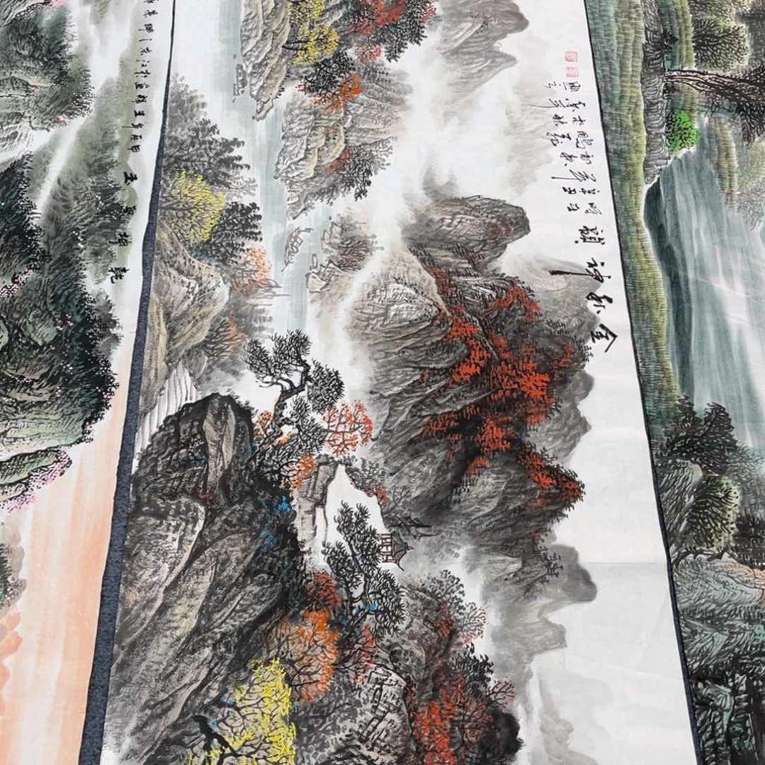 国画宣纸手绘，手工作品