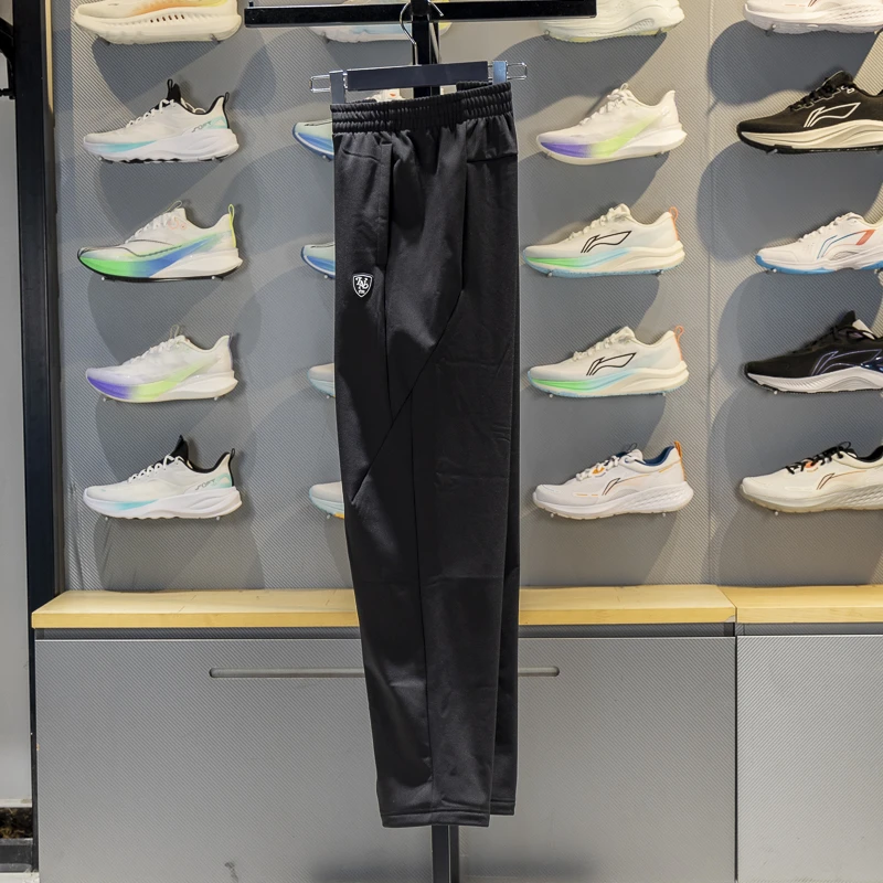 李宁运动裤男子2025冬季新品加绒保暖立体裁剪直筒卫裤AYKV865