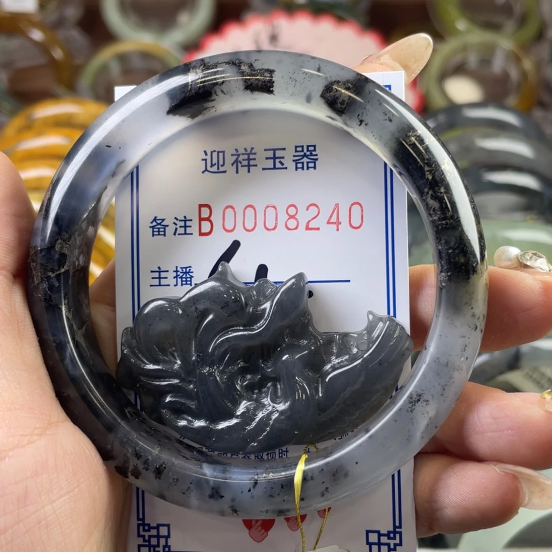 蛇纹石玉手镯未镶嵌A**运
