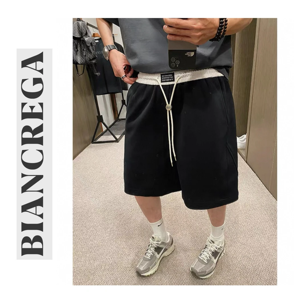 【余文热专属】巴家“m6日历”拼色休闲短裤98-212