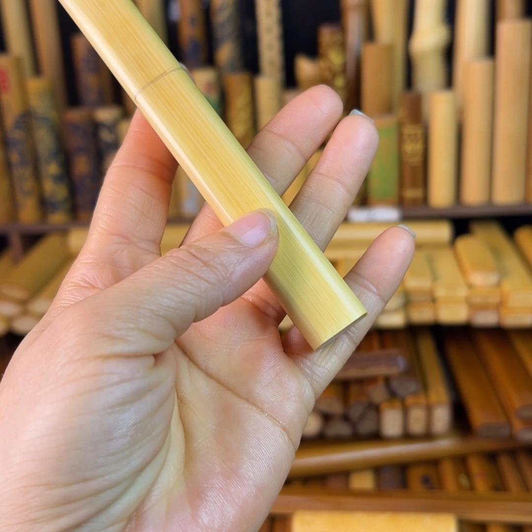 实心玉竹手把件方切8、3长