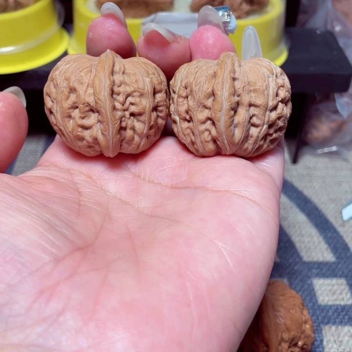 茸***茸文玩核桃把件元宝37