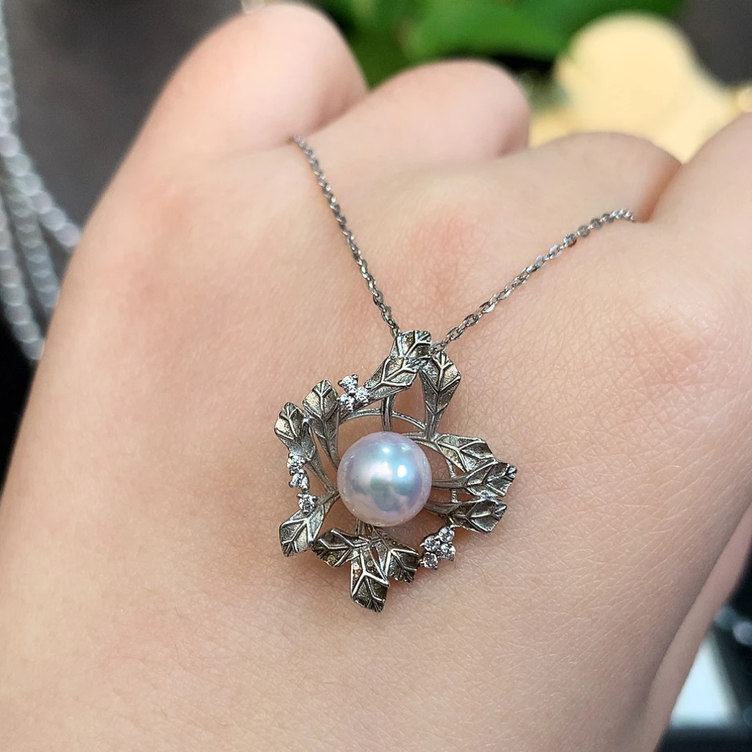 银S925镶嵌海水珍珠戒指