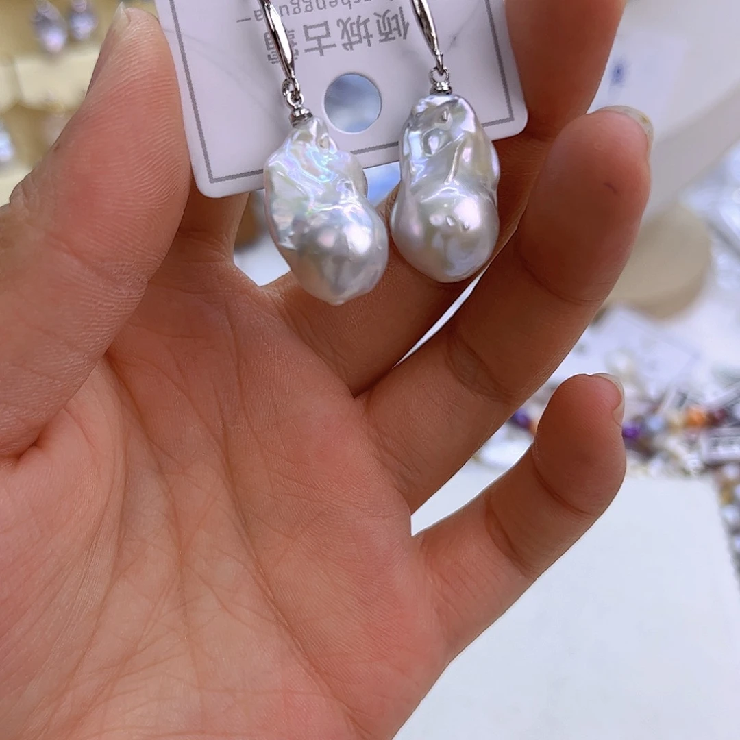 银S925镶嵌淡水珍珠项链定制271