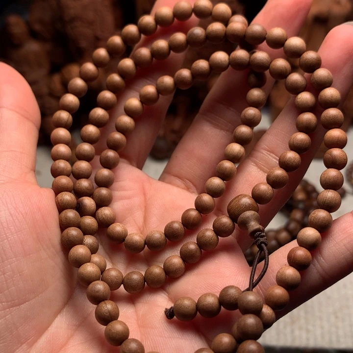 檀香木手串/手链一*^老山檀木0.6顺纹