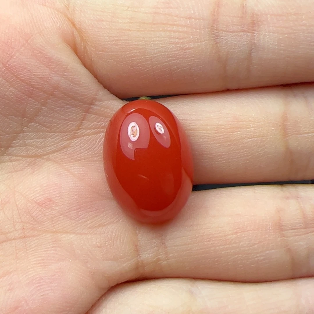 未镶嵌戒面南红玛瑙