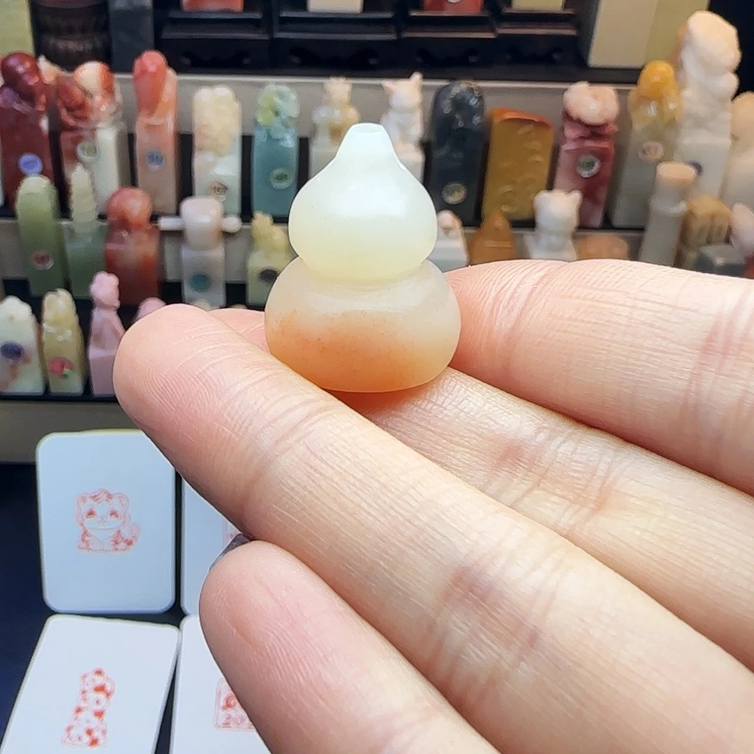 寿山石印石纯手工包刻2字1.8