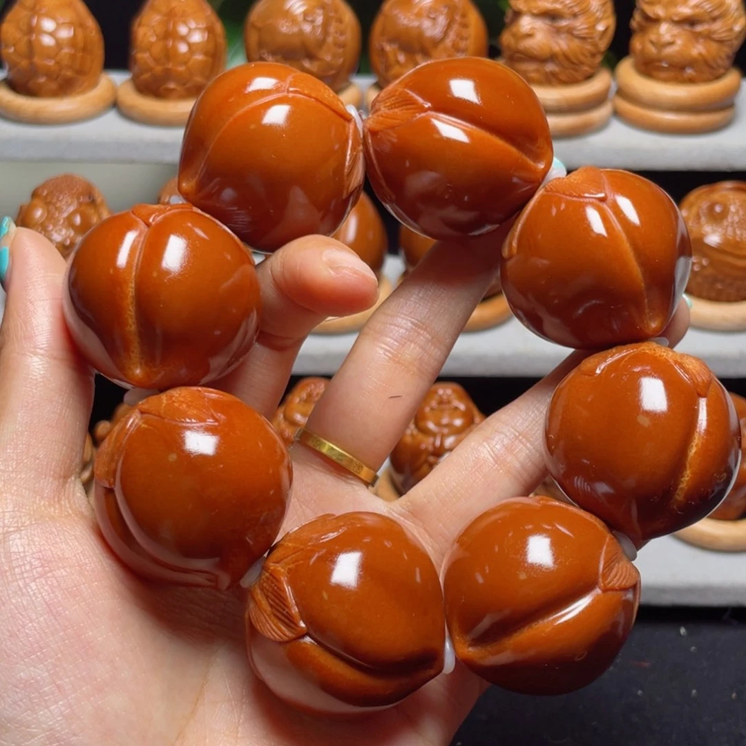 吊坠橄榄核寿桃手持3.5八颗