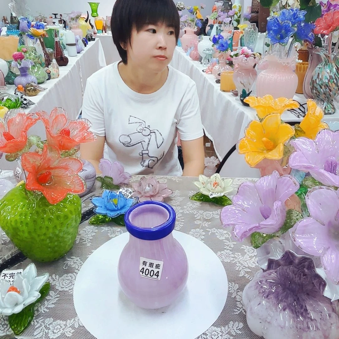 琉璃花瓶摆件艺术品