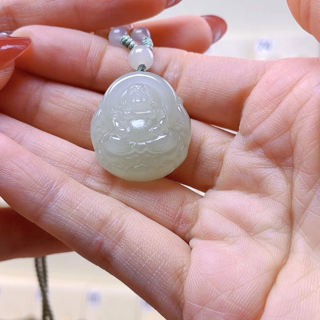 和田玉吊坠(赠链)未镶嵌J****3