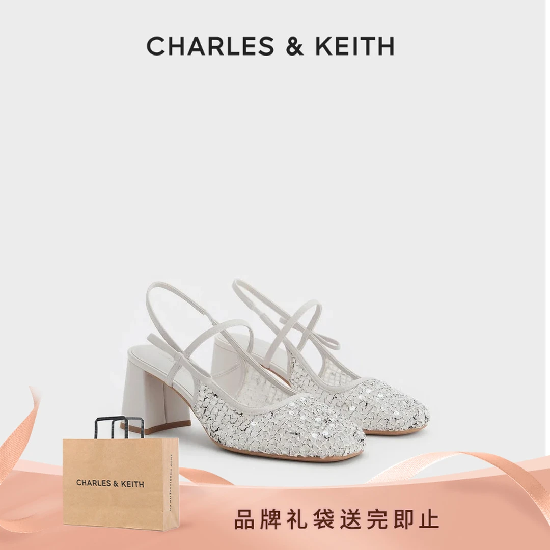 CHARLES & KEITH25夏新品商场同款蝴蝶结玛丽珍鞋 CK1-60280479-2