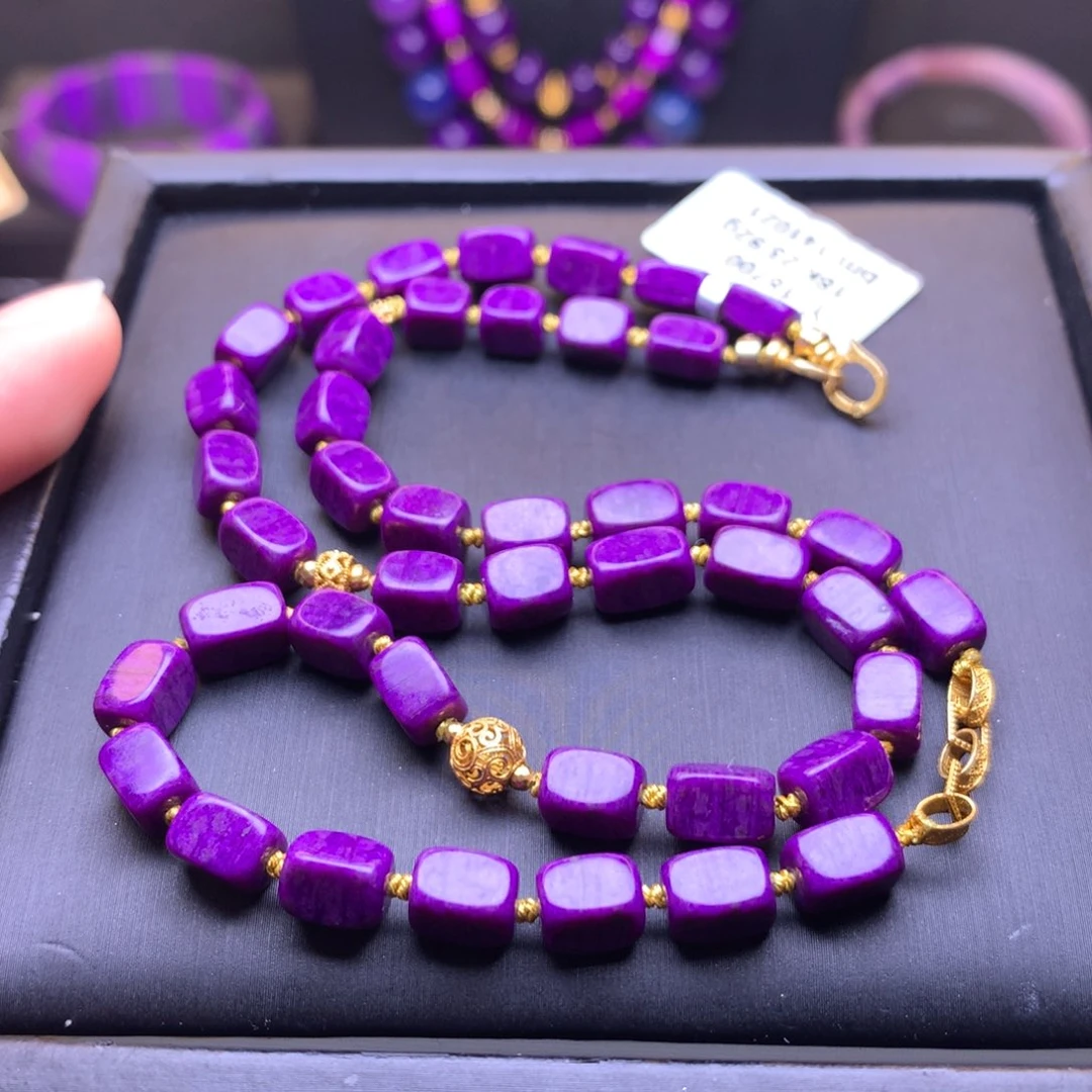 苏纪石（舒俱来）18K金镶嵌项链