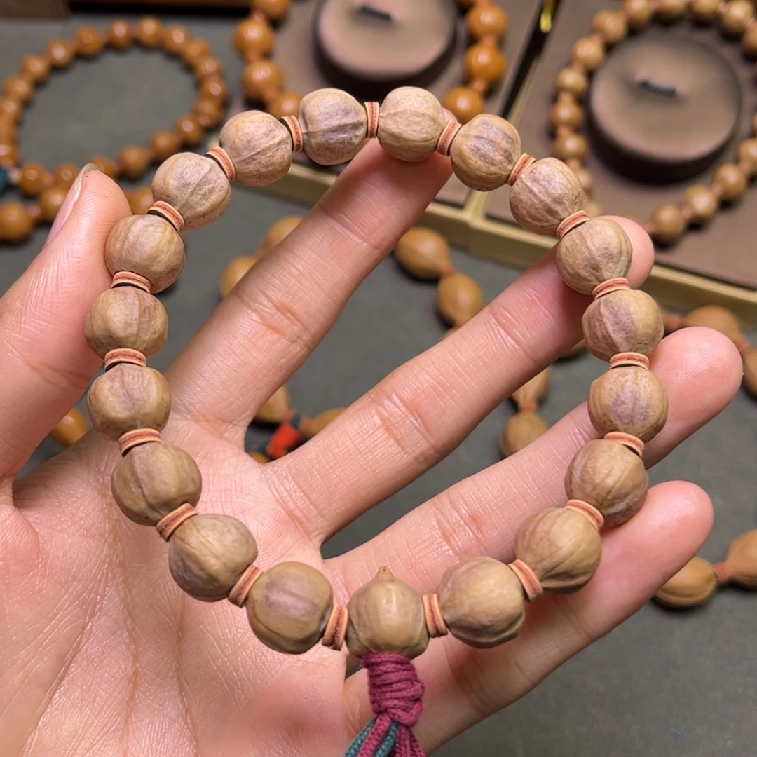 橄榄核手串/手链紫皮蜜桃