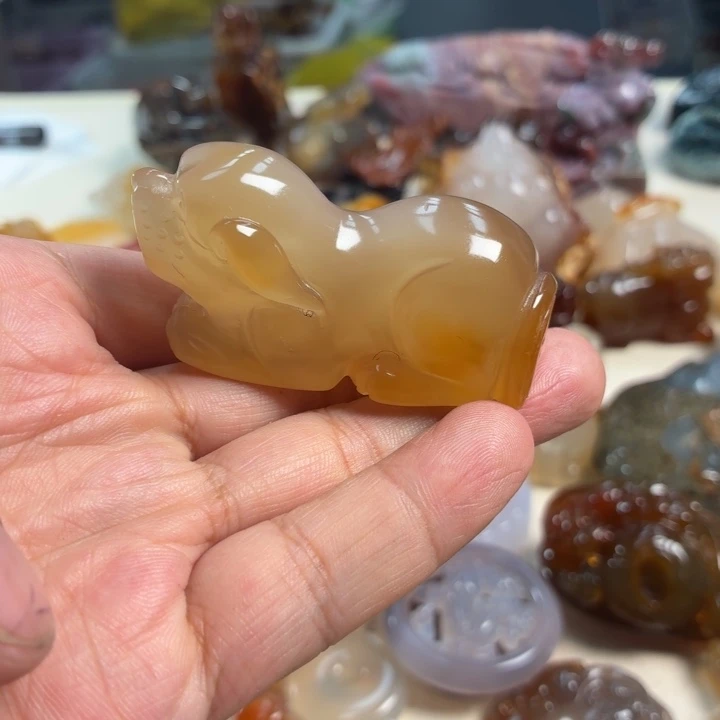 玛瑙/玉髓未镶嵌吊坠(不含链)