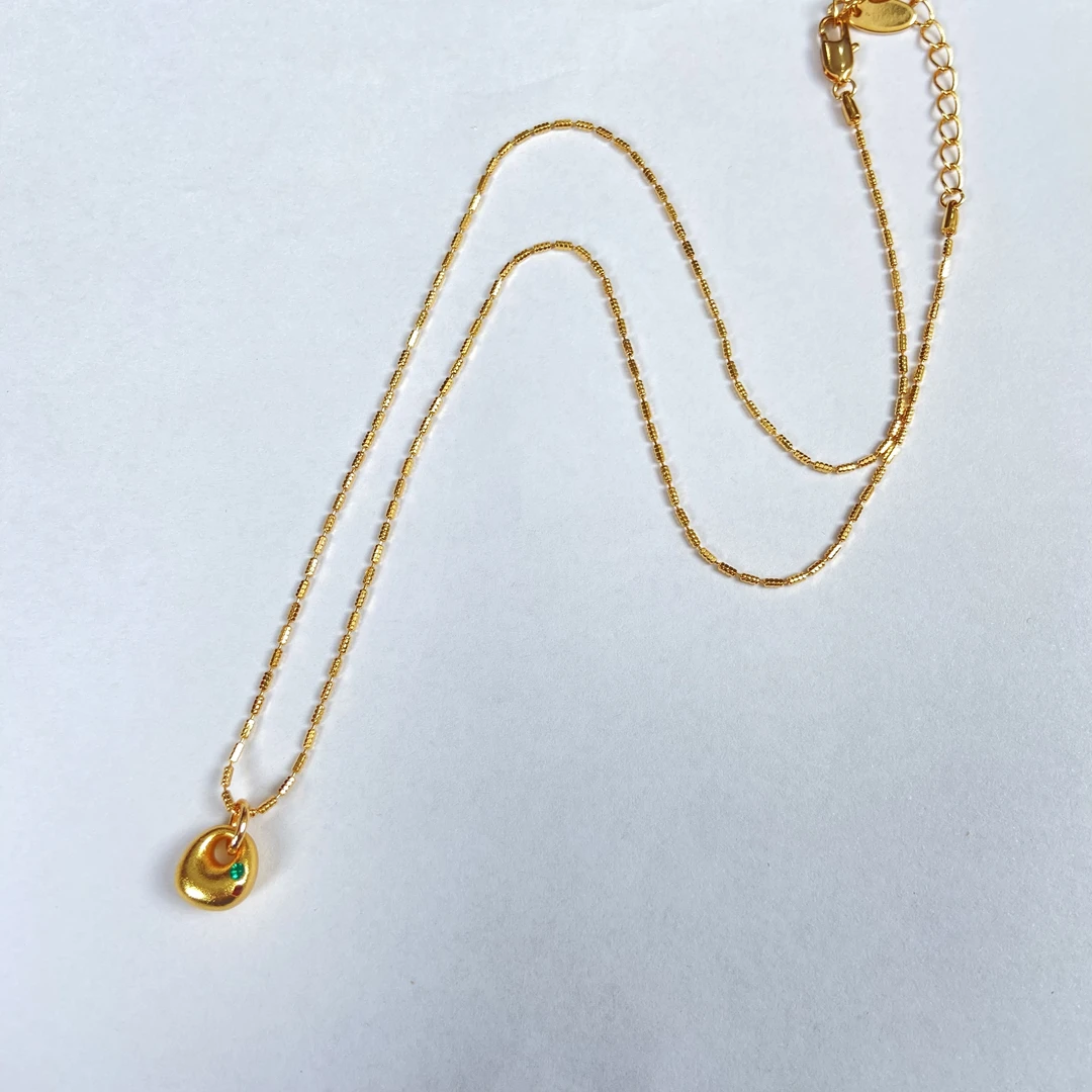 铜合金项链 《货号8660–》福袋古法豌豆项链（链长40+6）