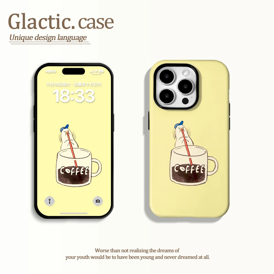 适用于苹果16华为OPPO小米VIVO高级感潮流二合一菲林手机壳GA1174