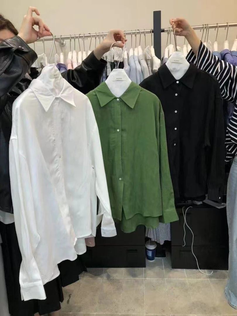 韩系高级感大版宽松衬衣6803