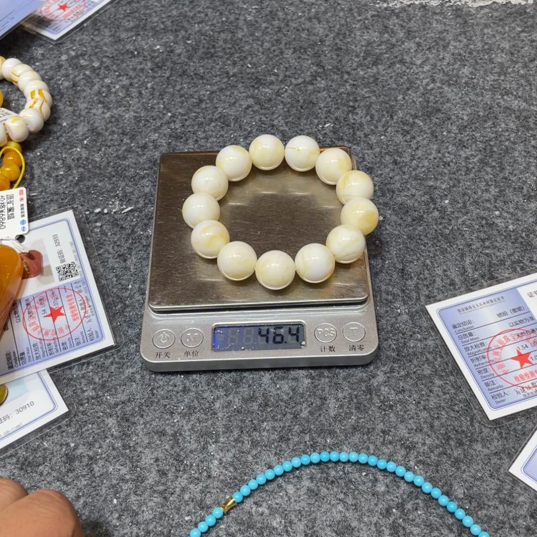 琥珀未镶嵌手链0000