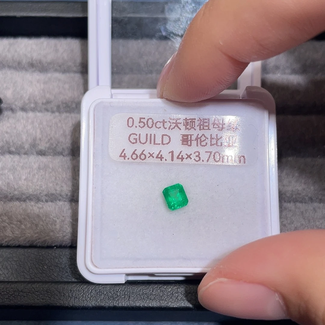 祖母绿裸石0.5ct哥伦比亚沃顿吉尔德微油