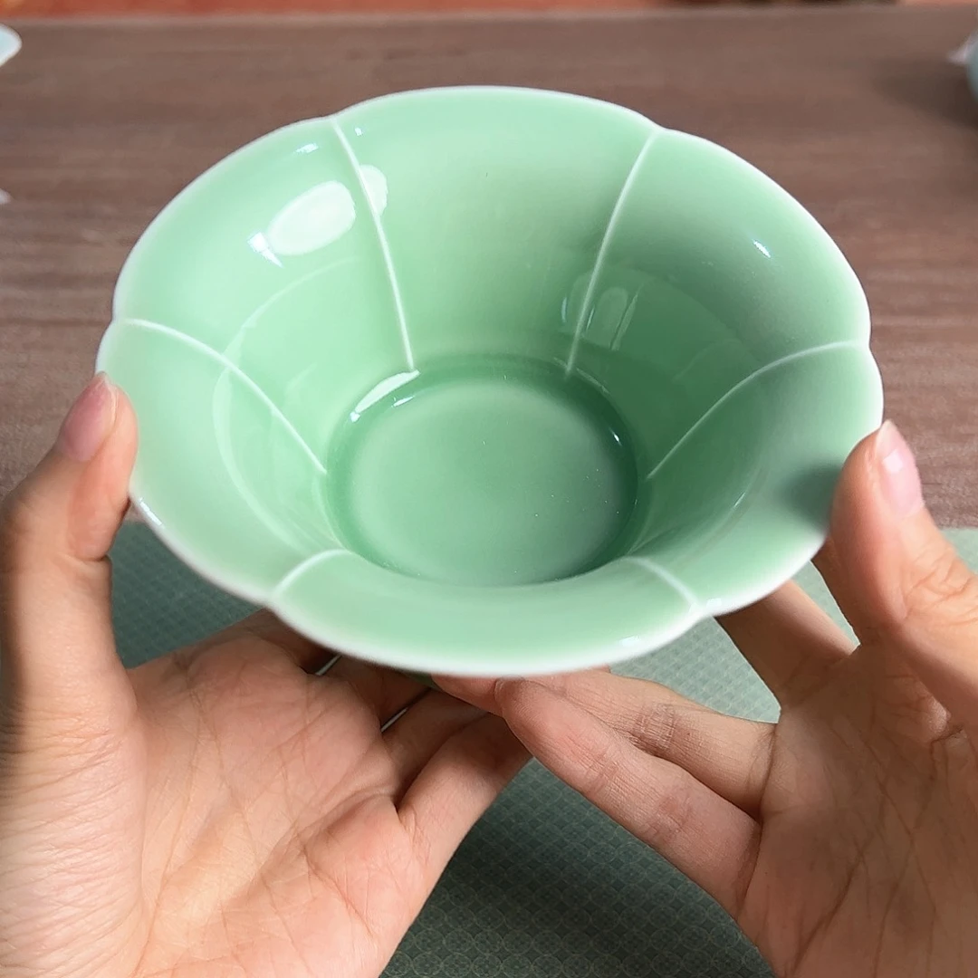 龙泉云间青瓷小米茶器