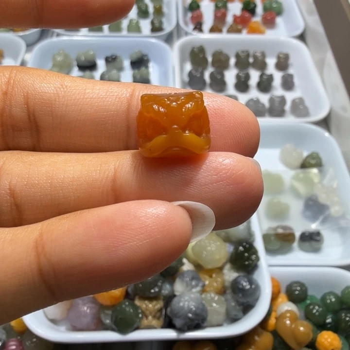 冷***调未镶嵌和田玉珠宝半成品