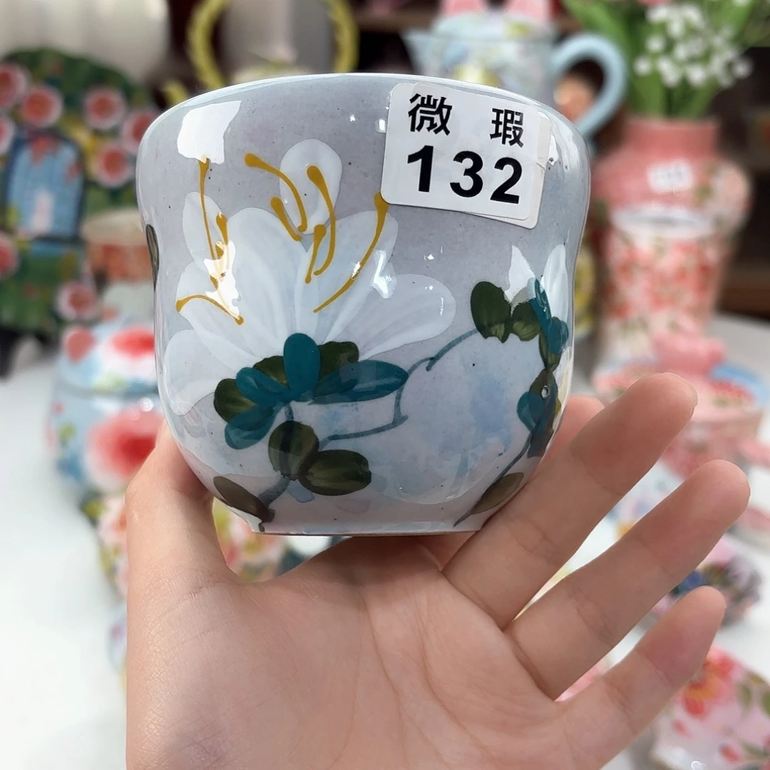 景德镇手绘高温釉下彩陶瓷茶具