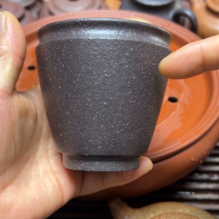 茶杯紫砂宜兴原矿天青