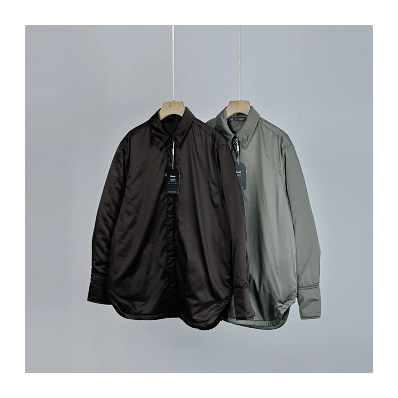 设计师轻薄衬衫鹅绒服