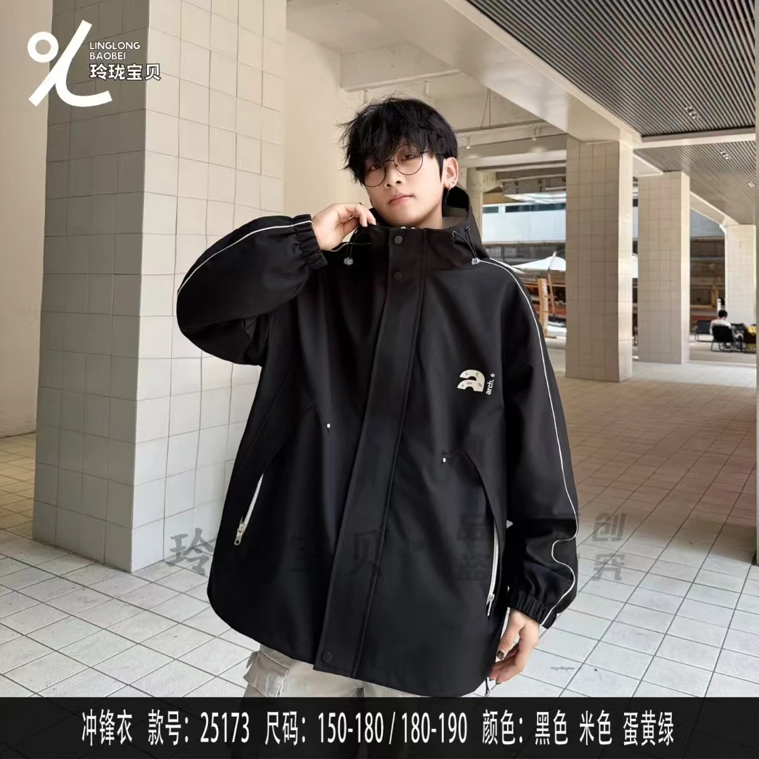 青少年美式潮牌休闲宽松时尚外套