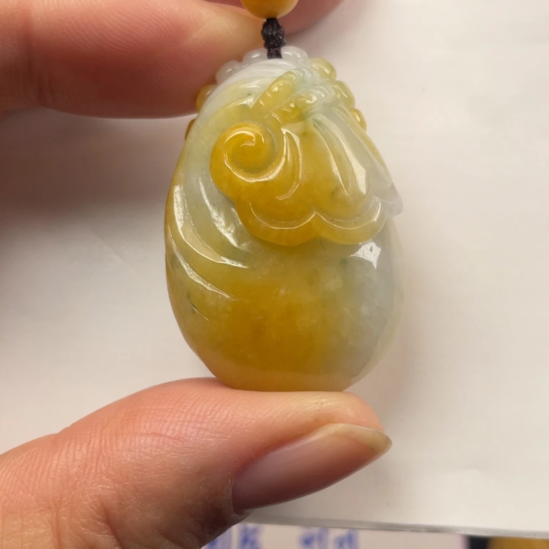 翡翠未镶嵌颈饰翡翠钱袋