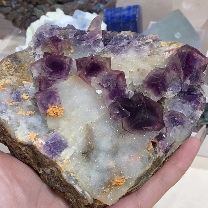 石材安徽粉紫窗口回纹浓郁