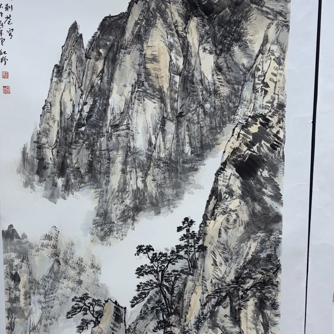 可***舅国画王红野老师作品刘