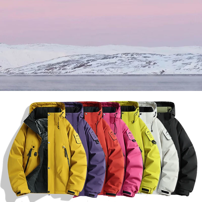 【石墨烯黑金棉服】男女同款冬季运动户外潮流宽松情侣防风加厚外套