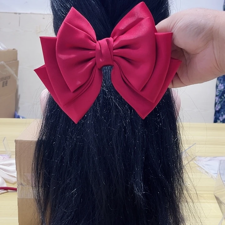 铁合金布艺蝴蝶结发夹