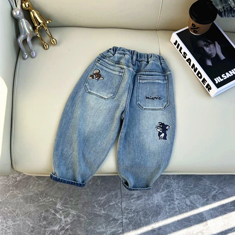 男童春秋装牛仔裤子新款宝宝洋气儿童休闲裤中小童韩版长裤潮童装