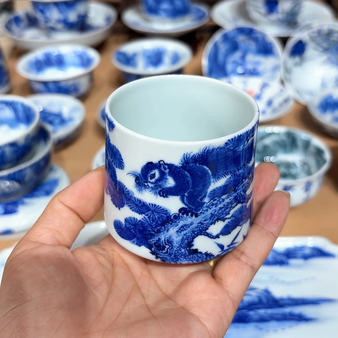 景德镇纯手工手绘单杯