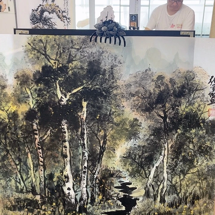 国画张圣敏先生纯手绘作品