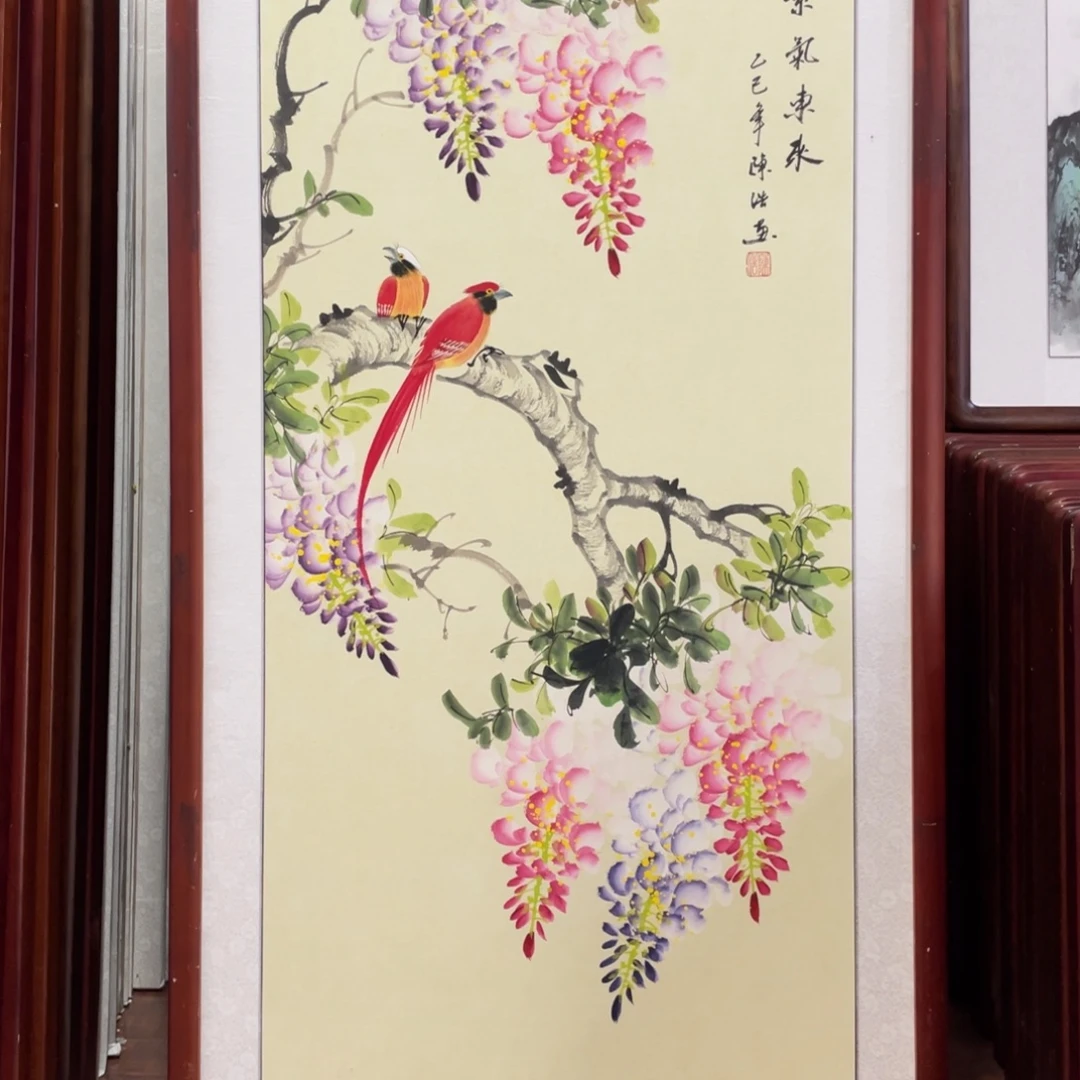 国画带框尺寸63*123厘米