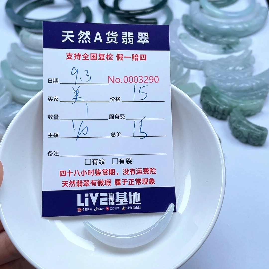 颈饰未镶嵌翡翠美**滴