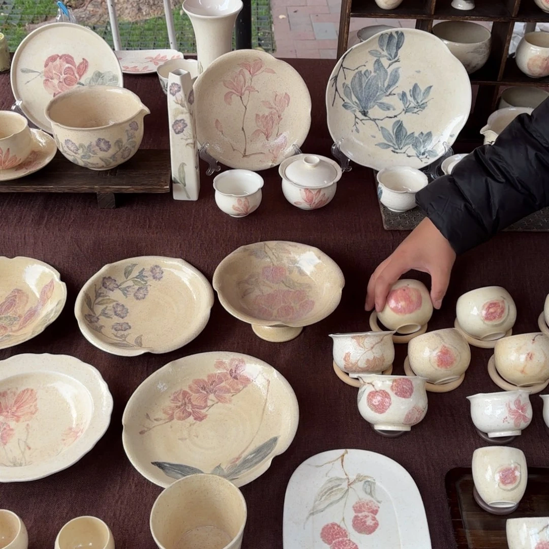 陶摆件可爱的鸭鸭鸭鸭