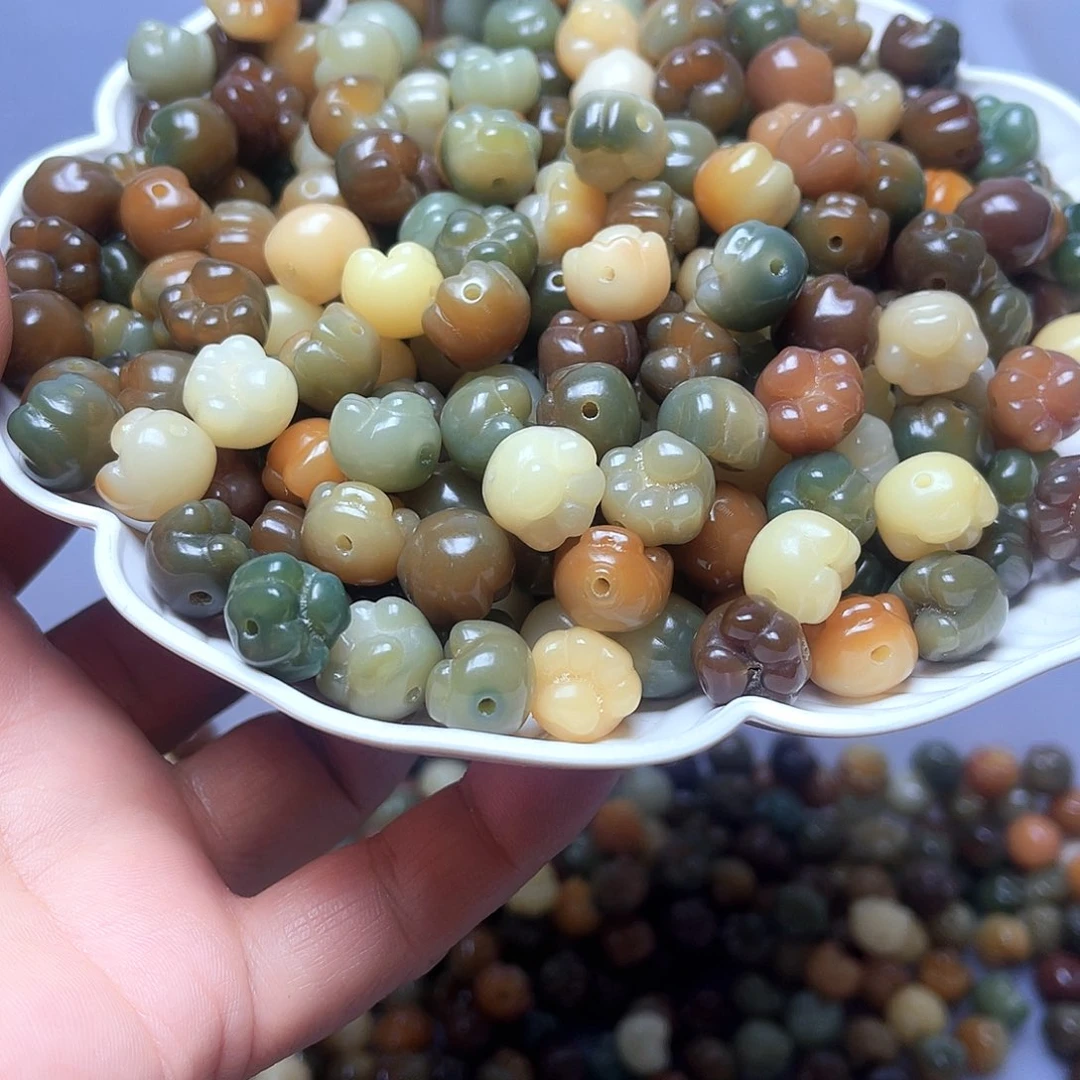白玉菩提吊坠白玉菩提12雕刻猫爪10颗卡灯牌宠10颗