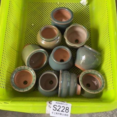 紫砂花盆微瑕228口径4厘米