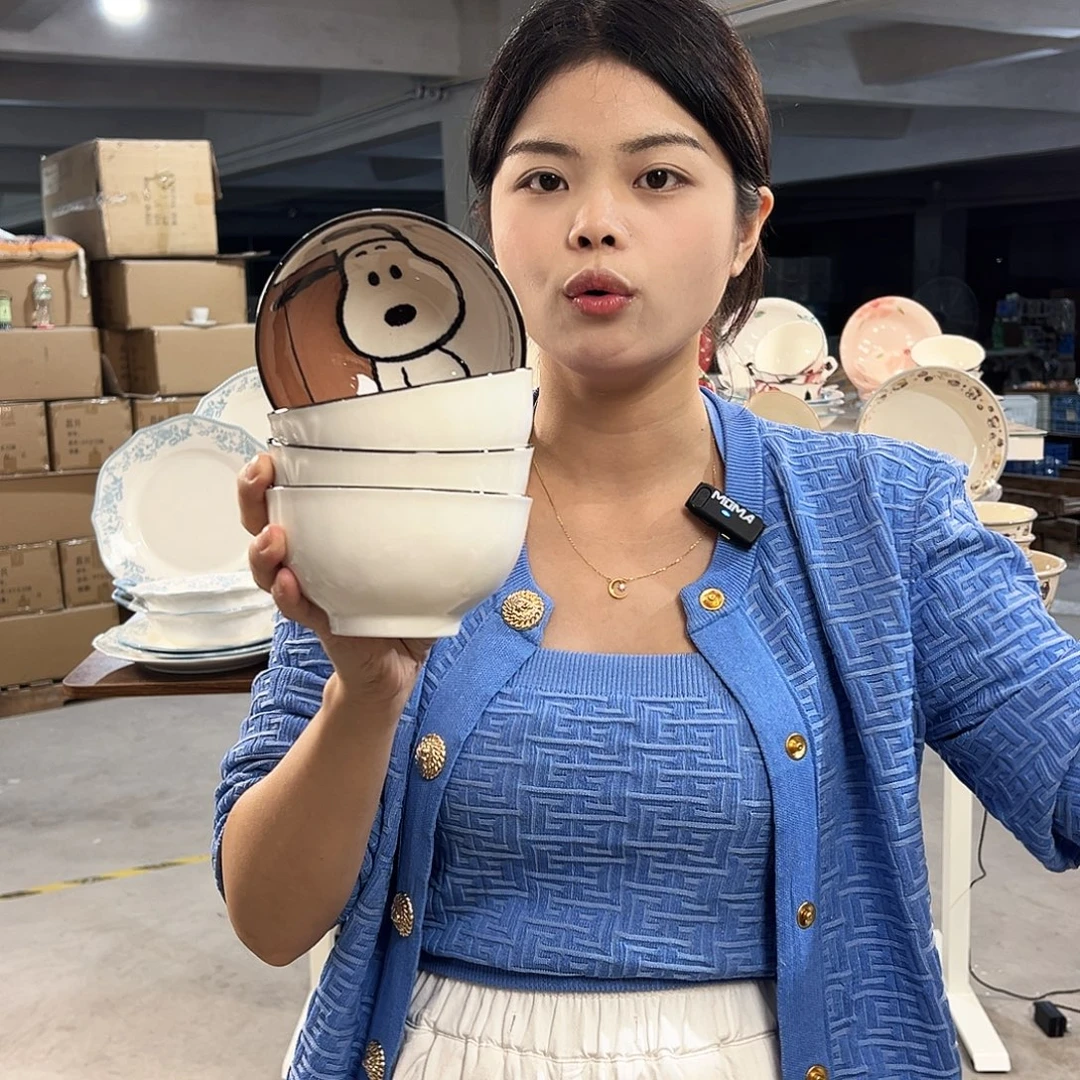 潮州微瑕陶瓷餐具4.5寸